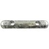 800272E - Nautical Anodes Pear Anodes Zinc Anodes Zinc Hull Anode 7kg - 230mm Hole Centres