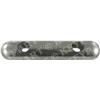 800273E - Nautical Anodes Hull Anodes Zinc Anodes Zinc Hull Anode 10.2kg - 230mm Hole Centres