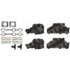 KP-Manifold-Set-7 - Mercruiser 4.3LXH Petrol Engine Parts Manifold & Riser Kit with 4" outlet Risers - Engine Set - Replacement - * (See note above)